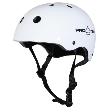 Skateboard helmet Pro-tec Classic Certified Gloss White 2023