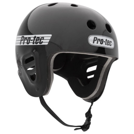 Skateboard-Helm Pro-tec Full Cut Water Mount Clip Gloss Black 2023