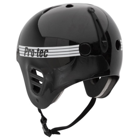 Skateboard-Helm Pro-tec Full Cut Water Mount Clip Gloss Black 2023