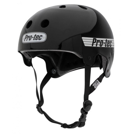 Skateboard helmet Pro-tec Old School Cert Gloss Black 2023