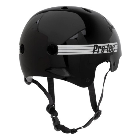 Skateboard helmet Pro-tec Old School Cert Gloss Black 2023