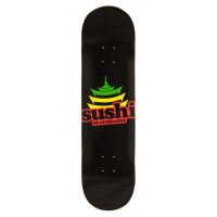 Skateboard Deck Only Sushi Pagoda Logo Black 2023