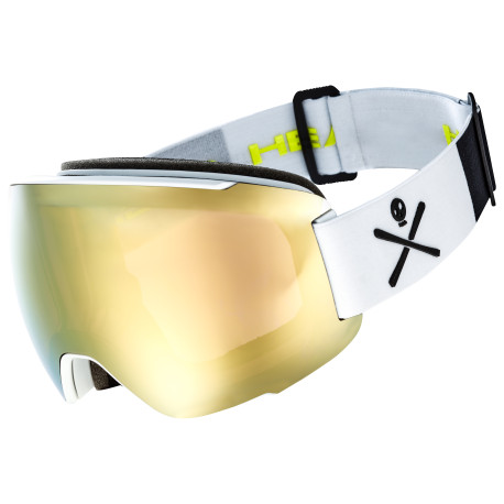 Head Goggle Magnify 5K Gold/WCR + Spare Lens 2023 - Masque de ski