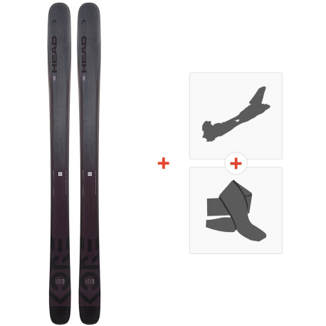 Ski Head Kore 103 W 2022 + Touring Ski Bindings + Climbing Skins  - Freeride + Touring