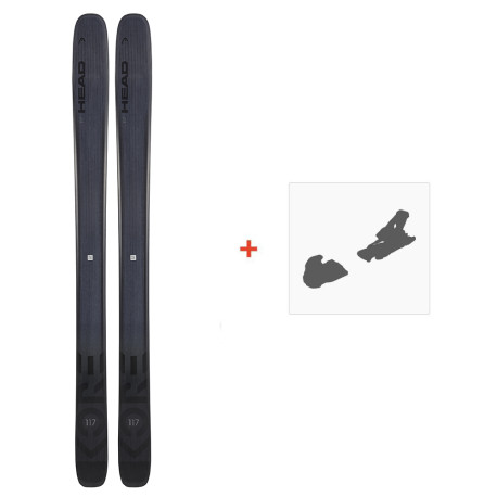 Ski Head Kore 117 2022 + Ski Bindungen  - Pack Ski Freeride 116-120 mm