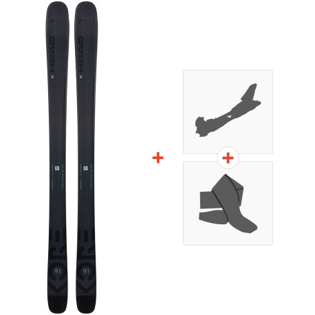 Ski Head Kore 91 W 2022 + Touring Ski Bindings + Climbing Skins  - All Mountain + Touring