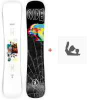 Snowboard Ride Burnout 2022 + Fixations de snowboard - Pack Snowboard Homme