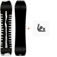 Snowboard Ride Superpig 2022 + Fixations de snowboard - Pack Snowboard Homme