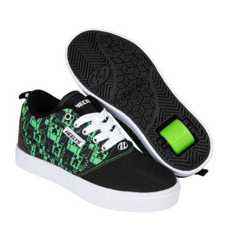 Chaussures à roulettes Heelys X Minecraft Pro 20 Prints MMC Black / Green 2024  -