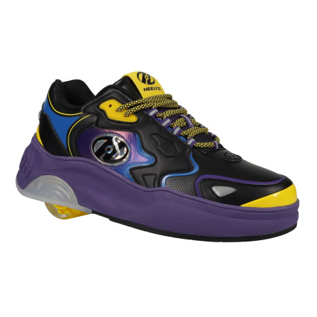 Chaussures à roulettes Heelys X Ryder Black / Royal Purple / Neon Yellow 2024 