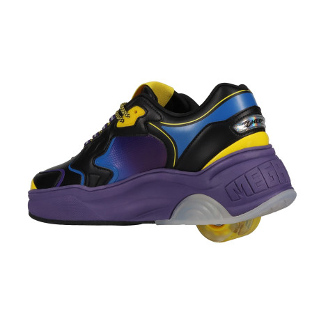 Chaussures à roulettes Heelys X Ryder Black / Royal Purple / Neon Yellow 2024 