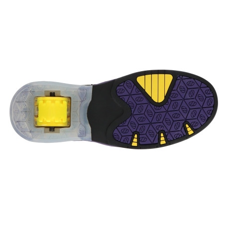 Chaussures à roulettes Heelys X Ryder Black / Royal Purple / Neon Yellow 2024 