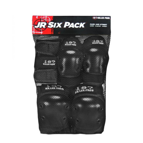 Protection Set 187 Killer Pads Jr. Six Black 2023