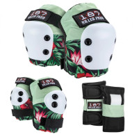 Schutzset 187 Killer Pads Jr. Six Hibiscus Pink/ Green/ Black 2023
