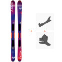 Ski Roxy Shima All Mountain Flat 2019 + Touring Ski Bindings + Climbing Skins 