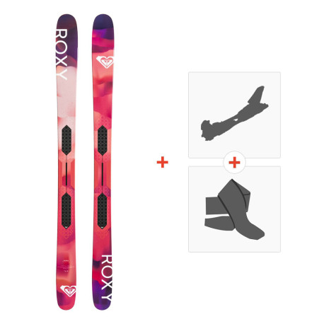 Ski Roxy Shima Freeride 2019 + Touring Ski Bindings + Climbing Skins 