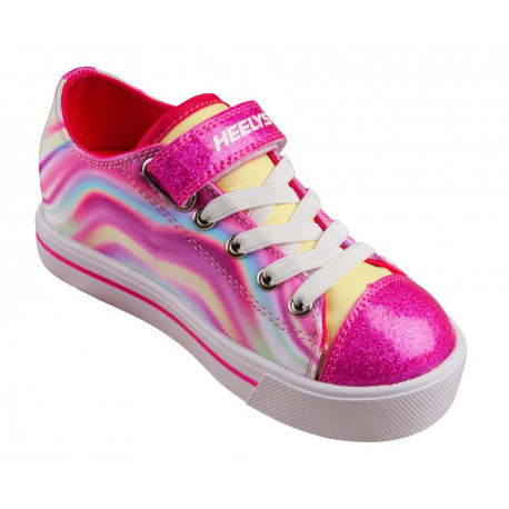 Schuhe mit Rollen Heelys X2 Snazzy Hot Pink/Multi Heart Swirl Nyl 2022 - HX2 für Mädchen