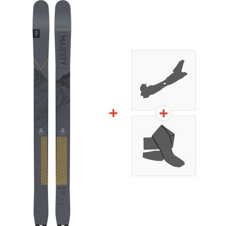 Ski Majesty Supernova Carbon 2024 + Tourenbindungen + Felle