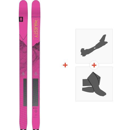 Ski Majesty Superpatrol 2024 + Fixations de ski randonnée + Peaux