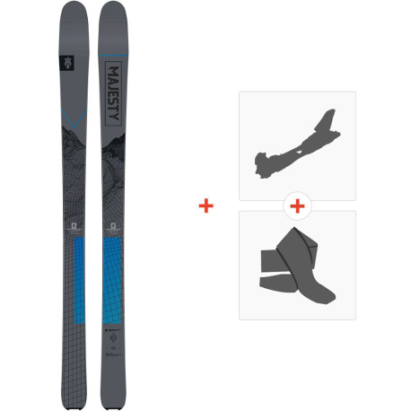 Ski Majesty Superwolf Carbon 2024 + Touren Skibindungen + Felle 