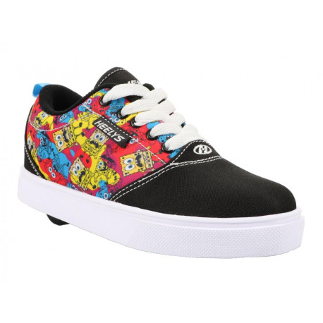 Chaussures à roulettes Heelys X Spongebob Pro 20 Prints Black/Multi 2022 - Heelys Garçons