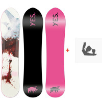 Snowboard Yes 420 Uninc Jps 2022 + Fixations de snowboard - Pack Snowboard Homme