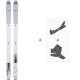 Ski Blizzard Zero G 085 Flat White 2022 + Touring Ski Bindings + Climbing Skins 