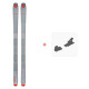 Ski Blizzard Zero G 085 Grey 2025 + Ski Bindings 