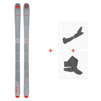 Ski Blizzard Zero G 085 Grey 2026 + Touring Ski Bindings + Climbing Skins  - Allround Touring