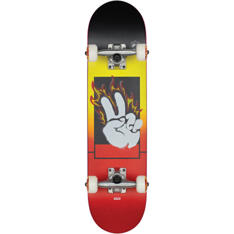 Skateboard Globe Kids Alight Mini 7.0''- Black Maple/Red- Complete 2023 - Skateboards Completes