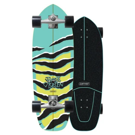 Surfskate Carver Job Aqua Tiger 31\\" 2024 - Complete  - Komplette Surfskates