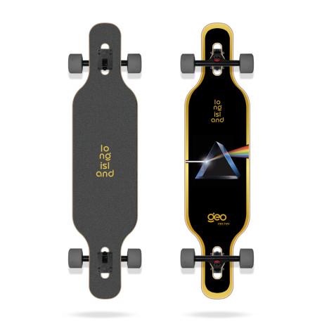 Longboard Complete Long Island Geo v2 40\\" Flex 2 Fiberflex 2022  - Longboard Komplett