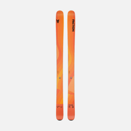 Ski Faction Dancer 3 orange 2026  - Ski sans fixations Homme