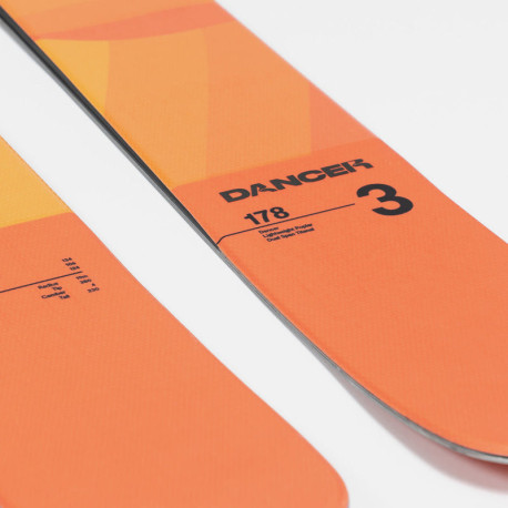 Ski Faction Dancer 3 orange 2026  - Ski sans fixations Homme