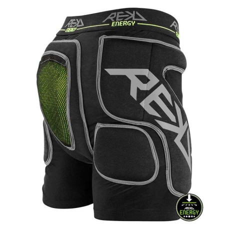 Protective Shorts Rekd Energy Impact Black 2026  - Shorts de protection