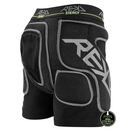 Protective Shorts Rekd Energy Impact Black 2026  - Shorts de protection