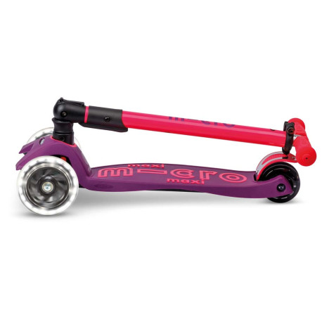 Trotinette Micro Maxi Deluxe Foldable Neon LED 2026  - Trottinette Enfants