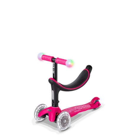 Trotinette Micro Mini2Grow Deluxe Magic Led 2026  - Trottinette Enfants