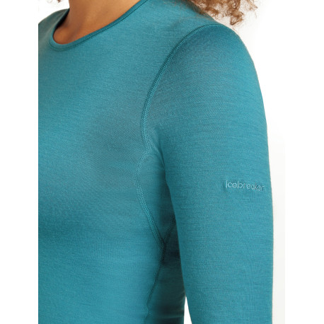 Technical Baselayer Top Icebreaker Women Merino 200 Oasis LS Crewe 2025 