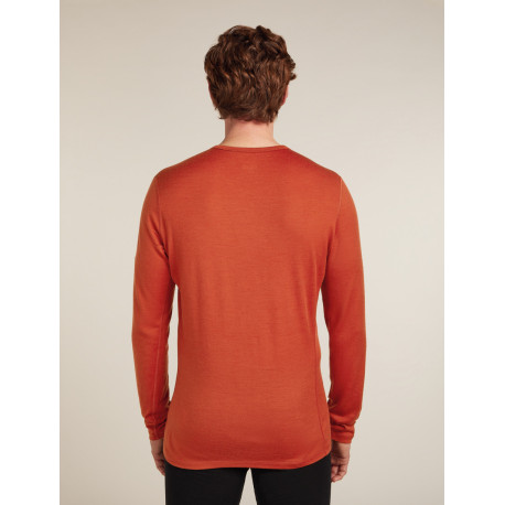 Technical Baselayer Top Icebreaker Men Merino 200 Oasis LS Crewe 2025 