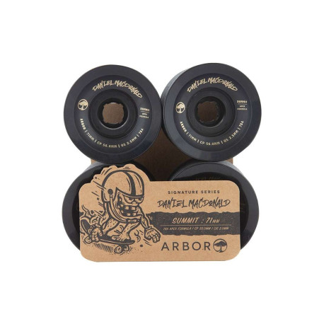 Roues de longboard Arbor Summit Daniel Macdonald Black 71mm 2023 