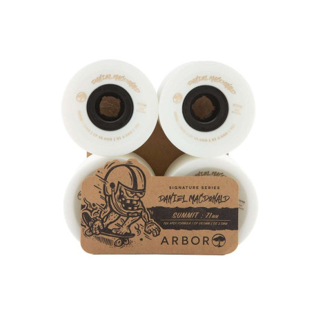 Longboard Rollen Arbor Summit Daniel Macdonald White 71mm 2023 