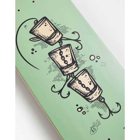 Skateboard Deck Only Arbor Whiskey Upcycle 8.0" 2023 