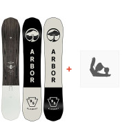 Snowboard + Bindings Arbor Element Camber 2024 + Bindings - Pack Snowboard Homme