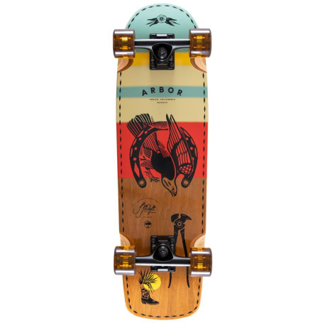 Skateboard Cruiser Complet Arbor Pilsner 28.75\\" Jess Mudgett 2024  - Cruiserboards en bois Complet