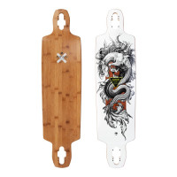 Nur Longboard-Deck Arbor Bamboo Dropcruiser K Darmaeva 2026 