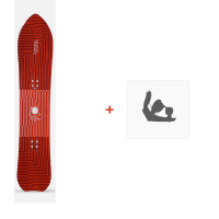 Snowboard K2 Simple Pleasures 2021 + Fixations de snowboard