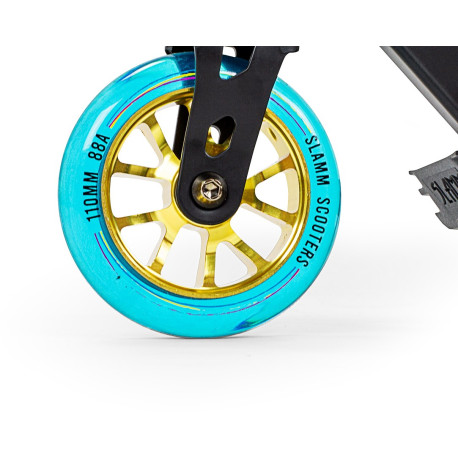 Slamm Scooter X-Edition Stunt Black/Gold 2022 - Freestyle Scooter Komplett