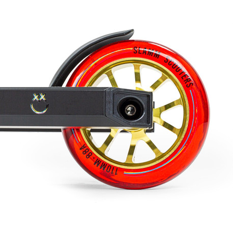 Slamm Scooter X-Edition Stunt Black/Gold 2022 - Freestyle Scooter Komplett