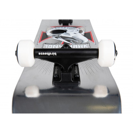 Skateboard Birdhouse Stage 3 Hawk Skull 2 Chrome Silver Foil  7.75''- Complete 2022 - Skateboards Completes